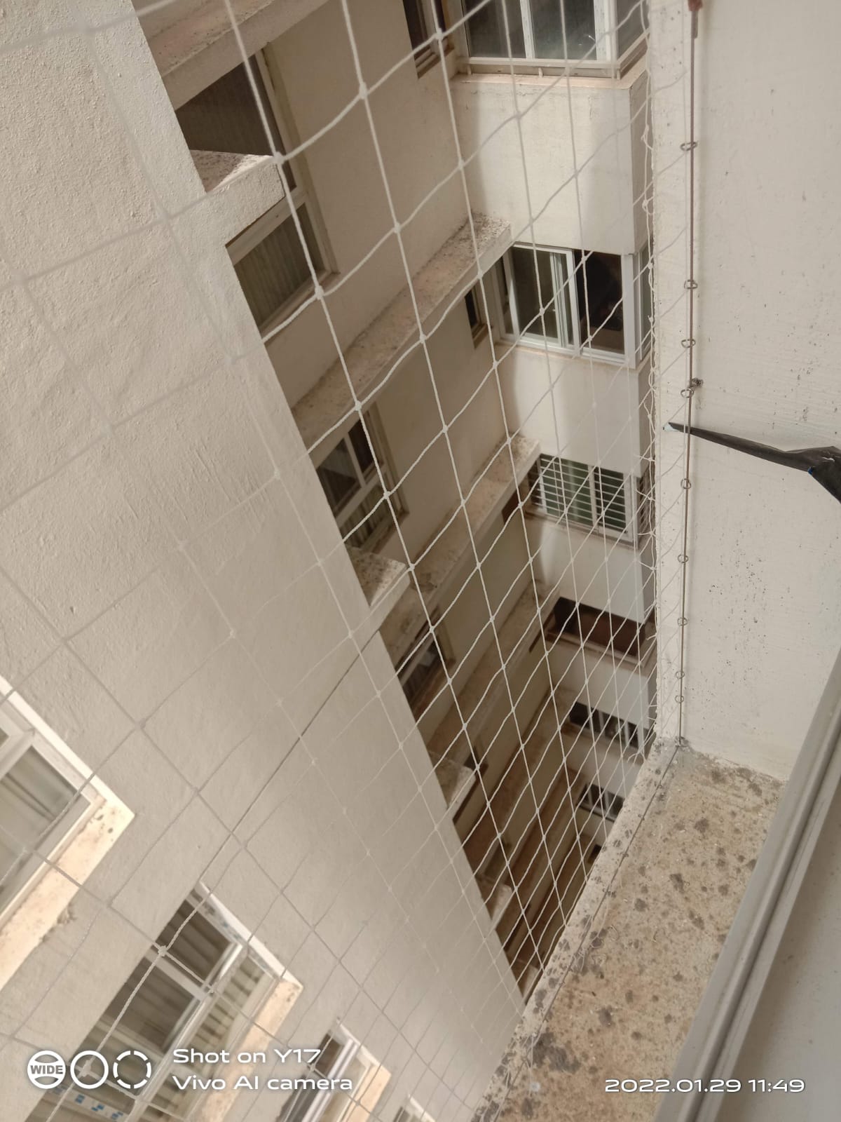 Balcony Bird Net Installation in Bengaluru apartment